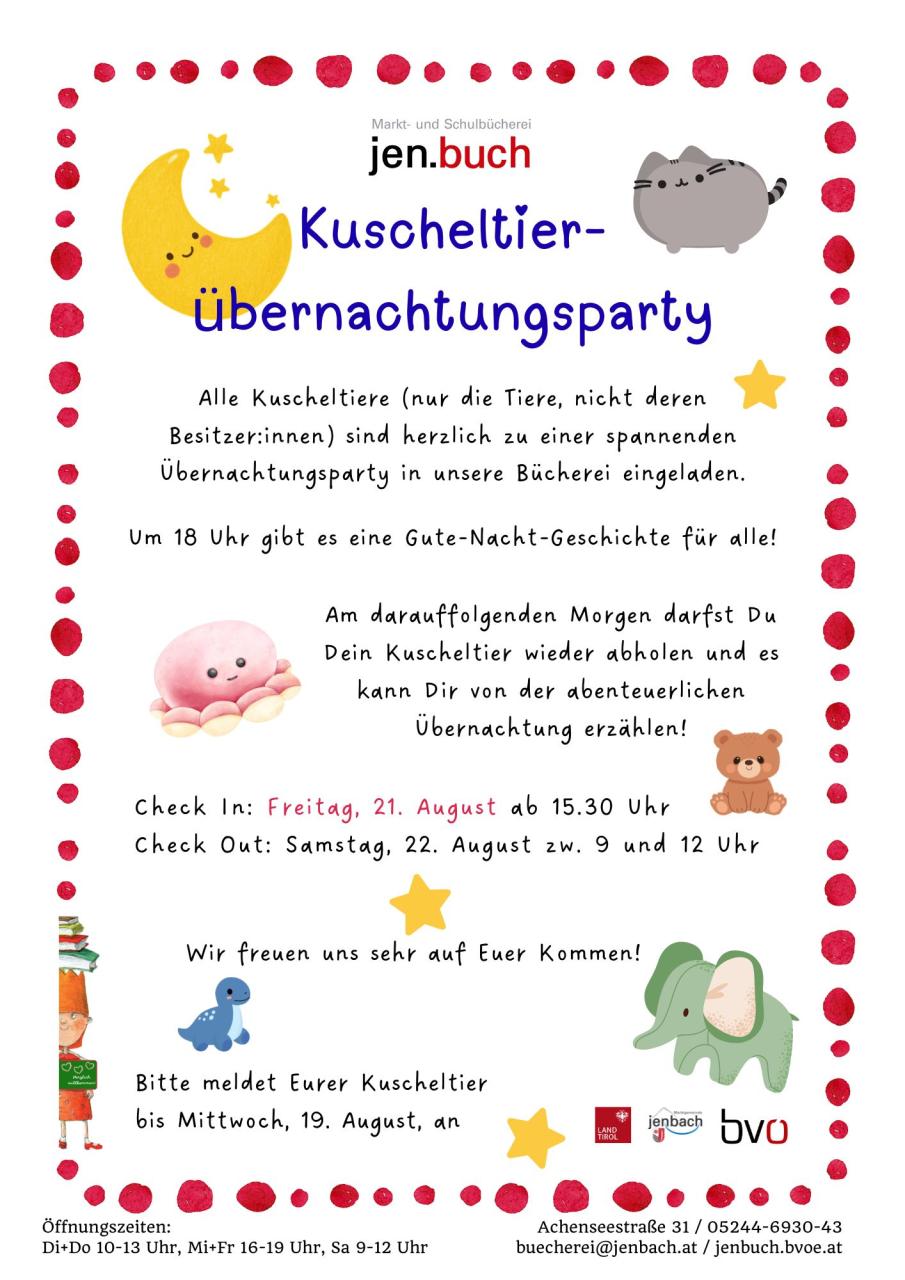 Kuscheltierüberraschungsparty