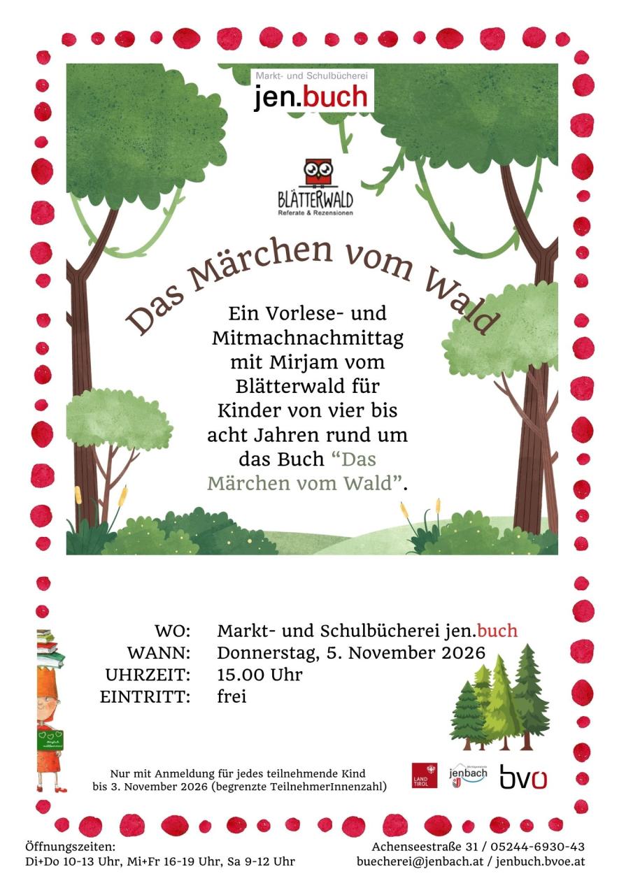 Lesung mit Mirjam vom Blätterwald